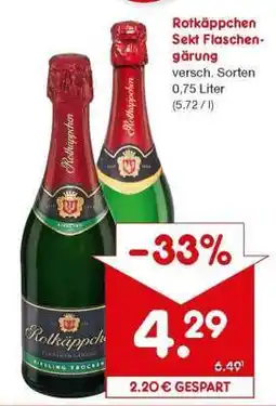 Netto Marken-Discount Rotkäppchen Sekt Flaschengärung Angebot