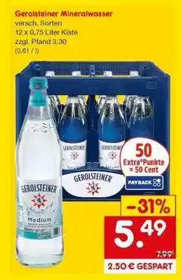 Netto Marken-Discount Gerolsteiner Mineralwasser Angebot
