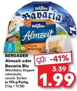 Kaufland BERGADER Almzeit oder Bavaria Blu Angebot