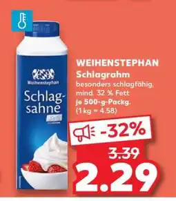 Kaufland Weihenstephan Schlagrahm Angebot