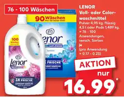 Kaufland LENOR Voll- oder Colorwaschmittel Angebot