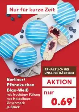 Kaufland Berliner/Pfannkuchen Blau-Weiß Angebot
