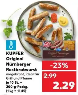 Kaufland Kupfer Original Nürnberger Rostbratwurst Angebot