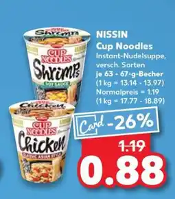Kaufland NISSIN Cup Noodles Angebot