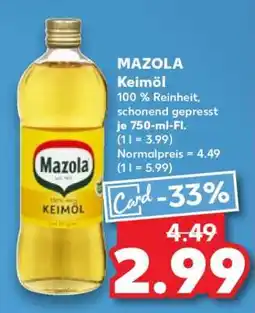 Kaufland Mazola Keimöl Angebot