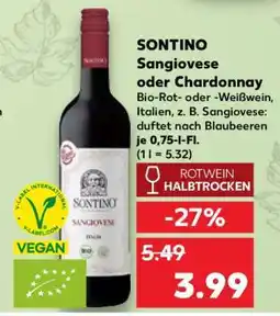 Kaufland SONTINO Sangiovese oder Chardonnay Angebot
