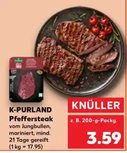 Kaufland K-PURLAND Pfeffersteak Angebot