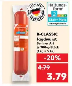 Kaufland K-CLASSIC Jagdwurst Angebot
