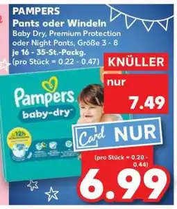 Kaufland PAMPERS Pants oder Windeln Angebot