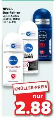 Kaufland NIVEA Deo Roll-on Angebot