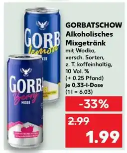 Kaufland GORBATSCHOW Alkoholisches Mixgetränk Angebot