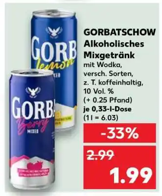 Kaufland GORBATSCHOW Alkoholisches Mixgetränk Angebot
