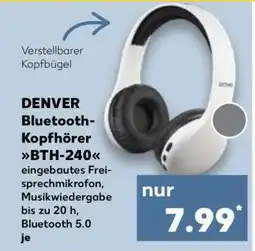 Kaufland DENVER Bluetooth-Kopfhörer BTH-240 Angebot