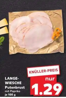 Kaufland LANGE-WIESCHE Putenbrust mit Paprika Angebot