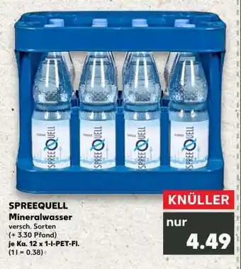 Kaufland Spreequell Mineralwasser Angebot