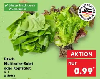 Kaufland Dtsch. Multicolor-Salat oder Kopfsalat Angebot