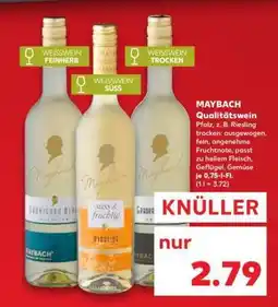 Kaufland MAYBACH Qualitätswein Angebot