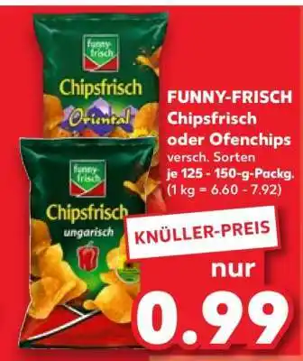 Kaufland FUNNY-FRISCH Chipsfrisch oder Ofenchips Angebot