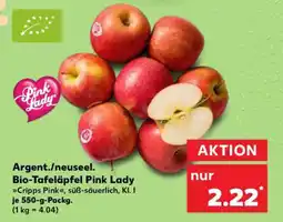 Kaufland Argent./neuseel. Bio-Tafeläpfel Pink Lady Angebot