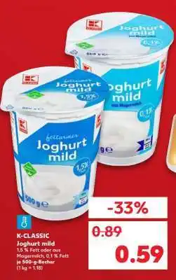 Kaufland K-CLASSIC Joghurt mild Angebot
