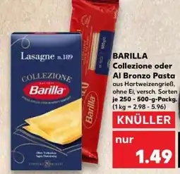 Kaufland BARILLA Collezione oder Al Bronzo Pasta Angebot