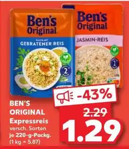 Kaufland BEN'S ORIGINAL Expressreis Angebot