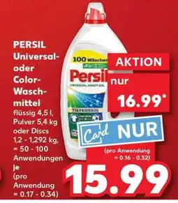 Kaufland PERSIL Universal- oder Color- Waschmittel Angebot