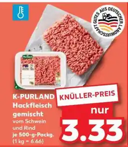 Kaufland K-PURLAND Hackfleisch gemischt Angebot