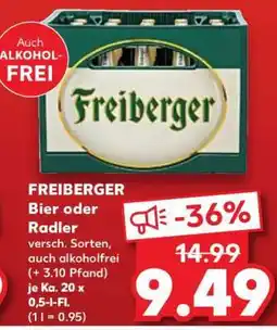 Kaufland FREIBERGER Bier oder Radler Angebot