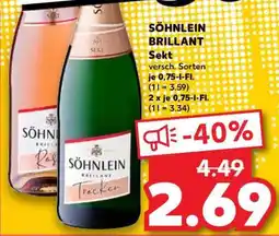 Kaufland Söhnlein Brillant Angebot