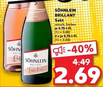 Kaufland Söhnlein Brillant Angebot