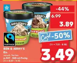 Kaufland BEN & JERRY’S Eis Angebot