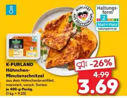 Kaufland K-PURLAND Hähnchen-Minutenschnitzel Angebot