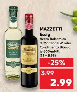 Kaufland Mazzetti Essig Angebot