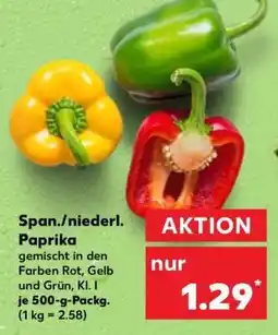 Kaufland Span./niederl. Paprika Angebot