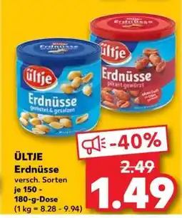Kaufland ÜLTJE Erdnüsse Angebot