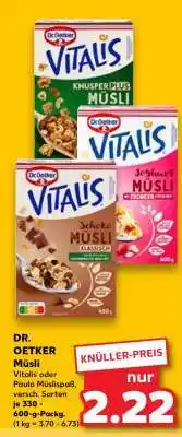 Kaufland DR. OETKER Müsli Angebot