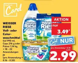 Kaufland WEISSER RIESE Voll- oder Colorwaschmittel Angebot