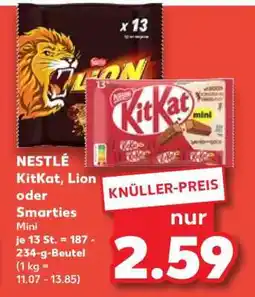Kaufland NESTLÉ KitKat, Lion oder Smarties Angebot