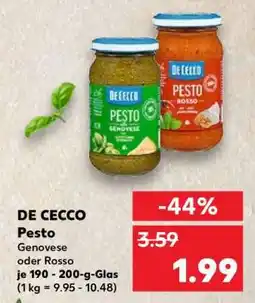 Kaufland De Cecco Pesto Angebot