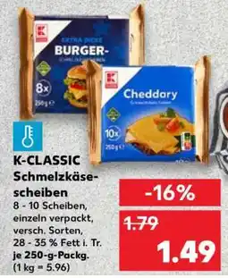 Kaufland K-CLASSIC Schmelzkäsescheiben Angebot