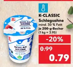 Kaufland K-CLASSIC Schlagsahne Angebot