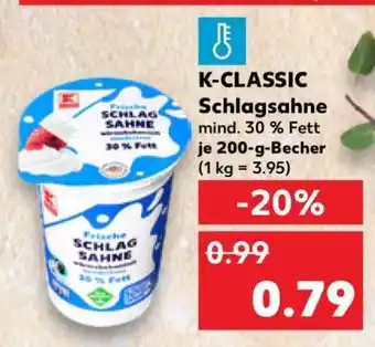 Kaufland K-CLASSIC Schlagsahne Angebot