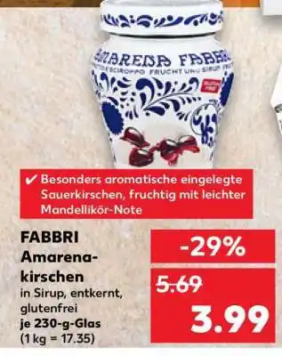 Kaufland FABBRI Amarenakirschen Angebot