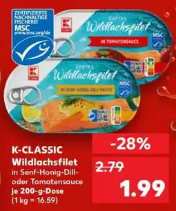 Kaufland K-CLASSIC Wildlachsfilet Angebot