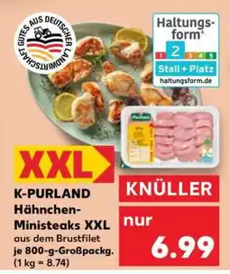 Kaufland K-PURLAND Hähnchen-Ministeaks XXL Angebot