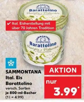 Kaufland SAMMONTANA Ital. Eis Barattolino Angebot
