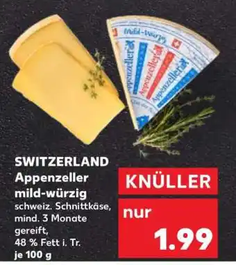 Kaufland Appenzeller mild-würzig Angebot