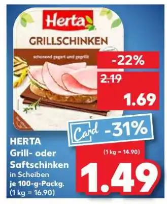 Kaufland HERTA Grill- oder Saftschinken Angebot