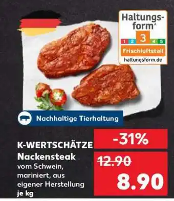 Kaufland K-WERTSCHÄTZE Nackensteak Angebot